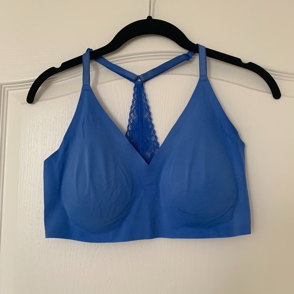 Victorias Secret Racerback Bralette - Blue - M